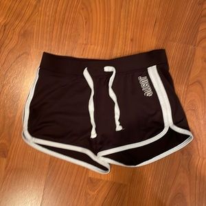black sport short shorts/track shorts
